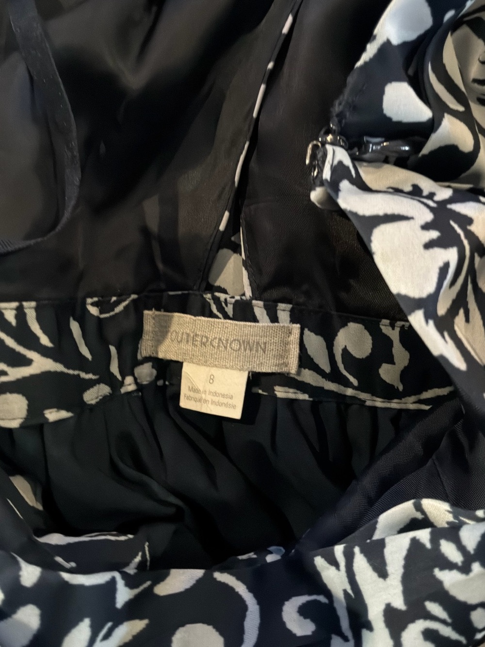 Outerknown Black and White Maxi Dress